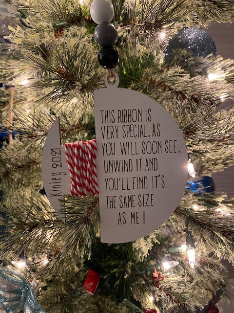 Growing Ribbon Ornament