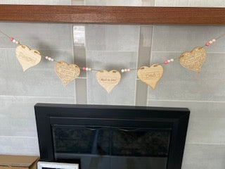 Valentine's Day garland coloring kit